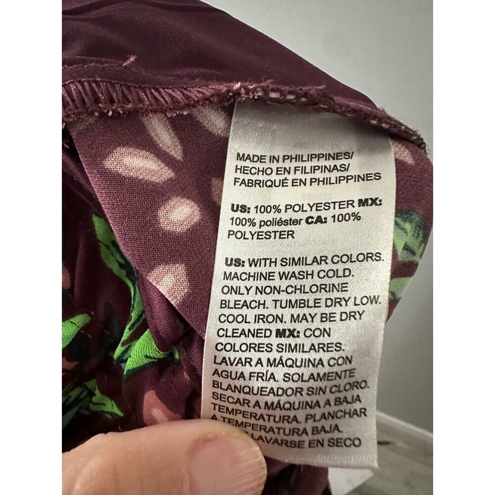 Chicos Pants Folk Art Wide Leg Floral Relaxed Fit Pull On Chicos 1R US Size 8/10 - Picture 3 of 7